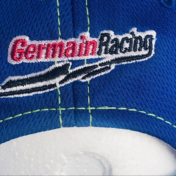 Casey Mears #13 Geico Germain Racing Baseball Cap Adult Large One-Fit Blue - Picture 14 of 15